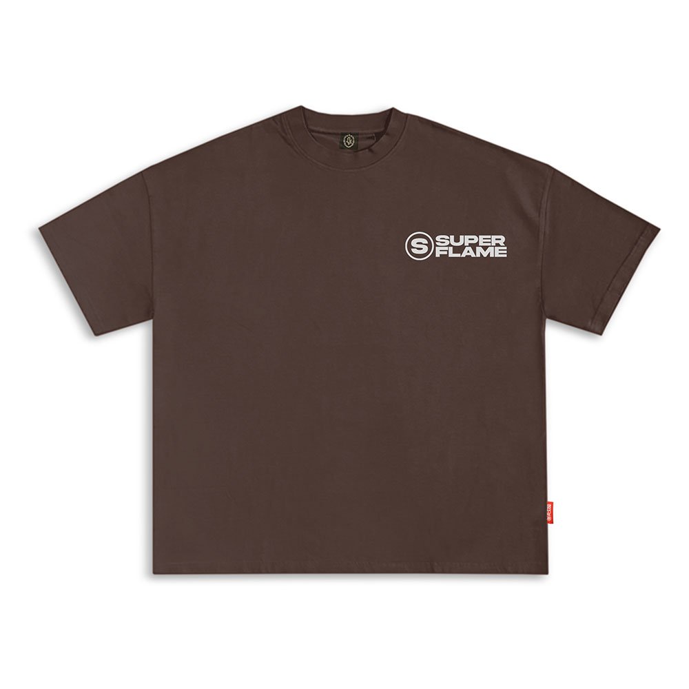 Broken Miror Logo T-shirt Brown