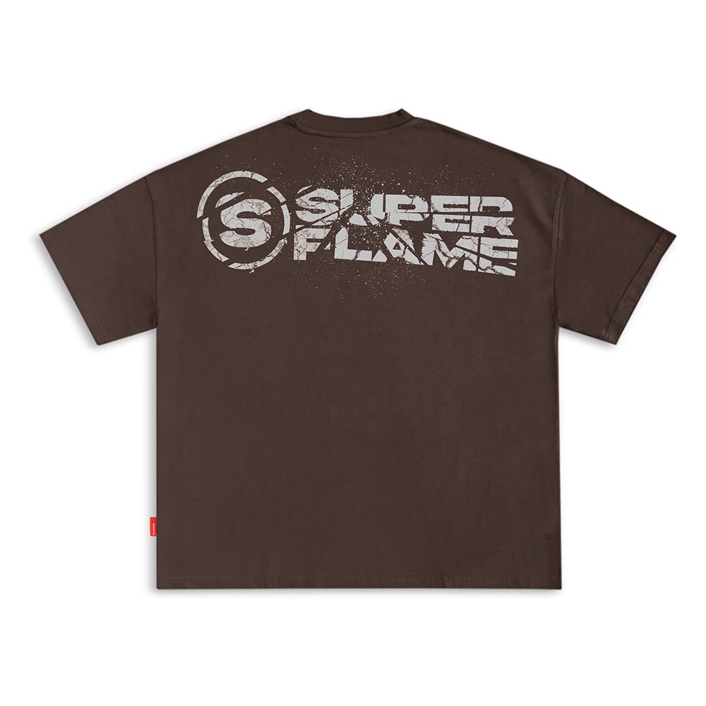 Broken Miror Logo T-shirt Brown