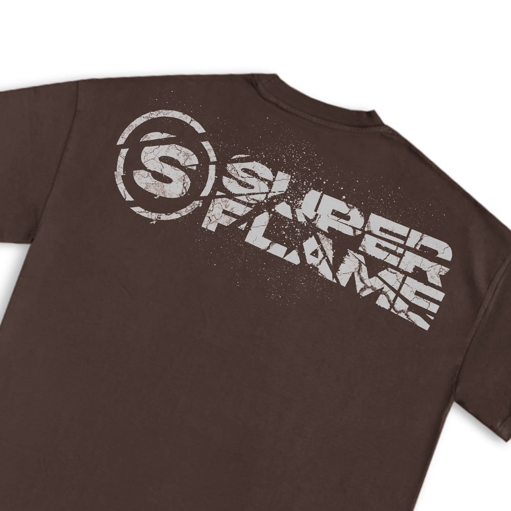 Broken Miror Logo T-shirt Brown